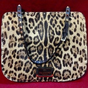 Valentino leopard print purse